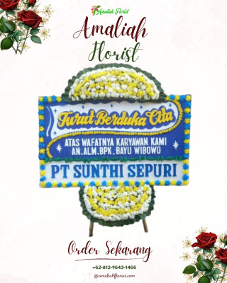 Papan Bunga Duka di Karang Mumus
