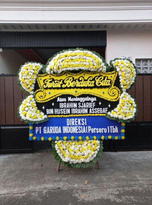 Papan Bunga Duka di Karang Mumus