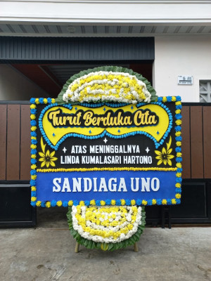 Papan Bunga Duka di Karang Mumus